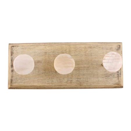 Cream Shell Wooden Hook 